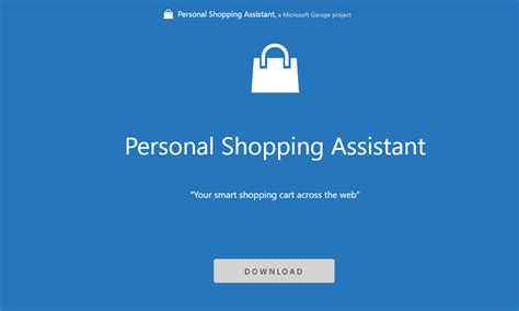 microsoft personal shopping assistant.